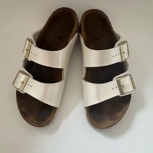 Birkenstock Arizona Kids | Birko- Flor | Electric Metallic Pearl